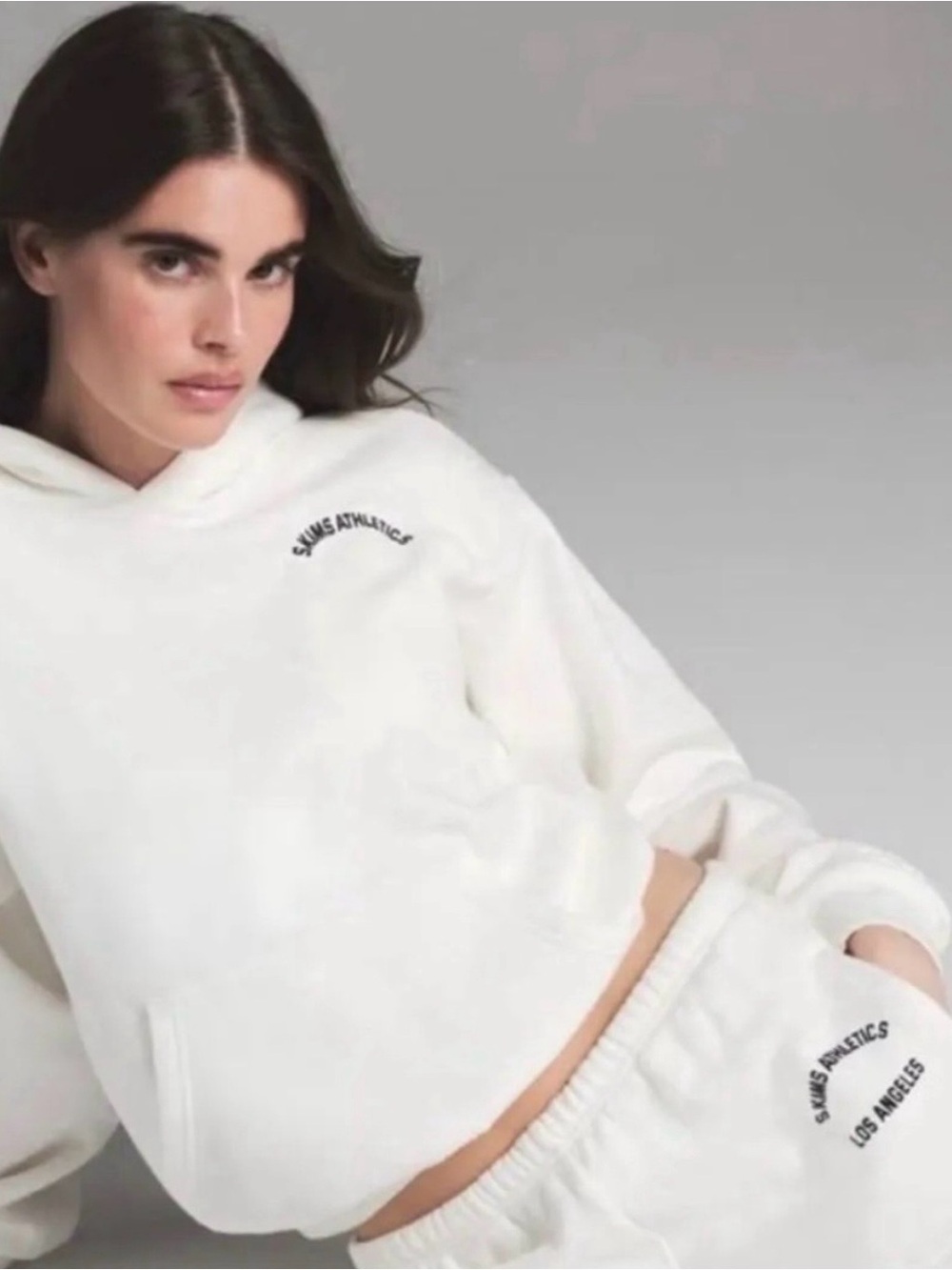 SKIMS Athletics white hoodie Size M